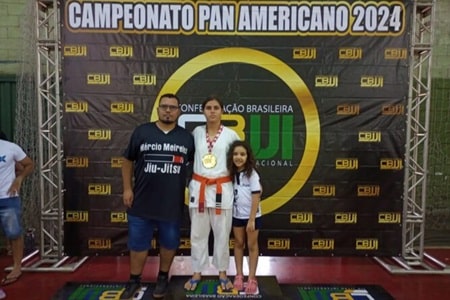 A atleta campeã, Ana Júlia Fernandes